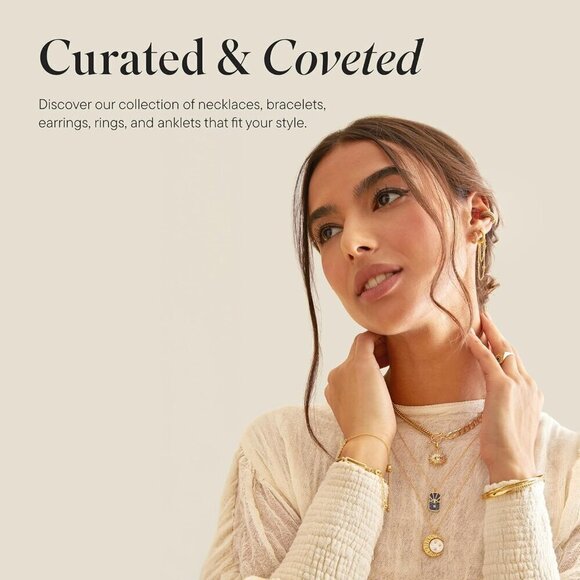 ✨ Rocksbox Huxley Cuff Bracelet Women Gold Adjustable Premium Quality Jewelry - Picture 4 of 5